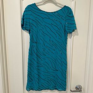 Tie back beaded dress